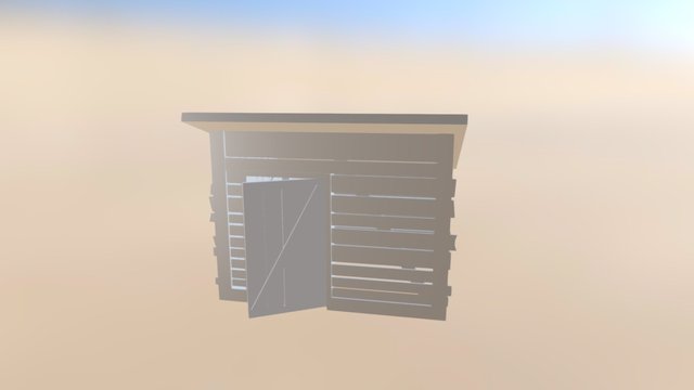 Small Ramshackle Hut 3D Model