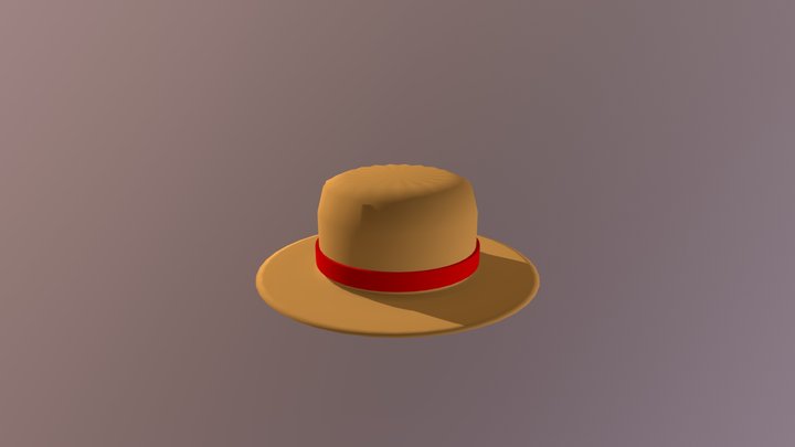 Straw Hat 3D Model