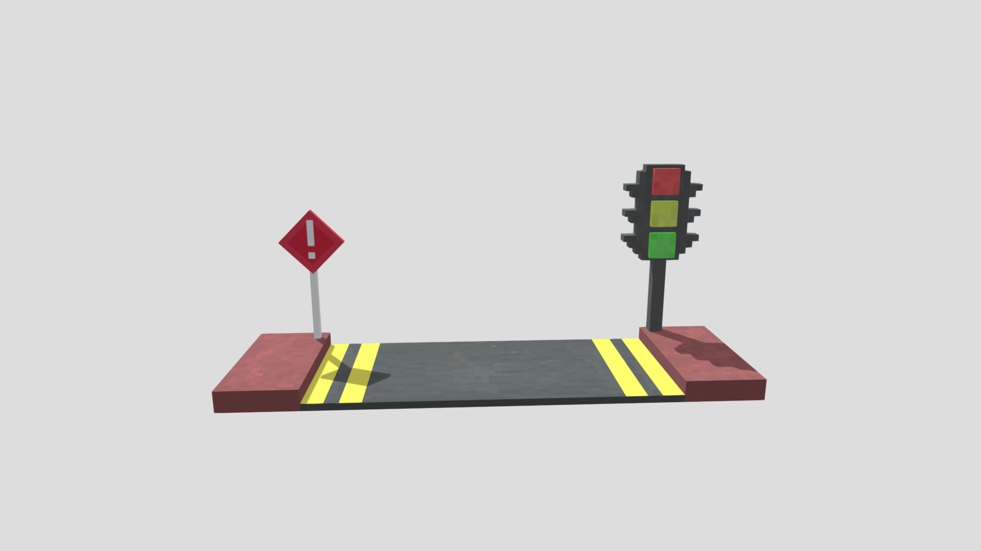 Pedestrian Walk - 3d Model By Trioplane [8af910d] - Sketchfab