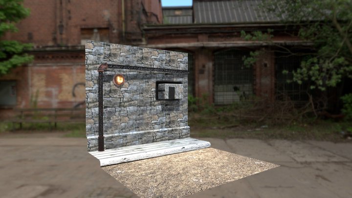 Old town alley 3D Model