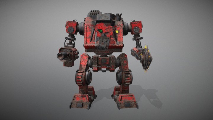 Warhammer 40K Rebel Grotz: The Red Gobbo 3D Model