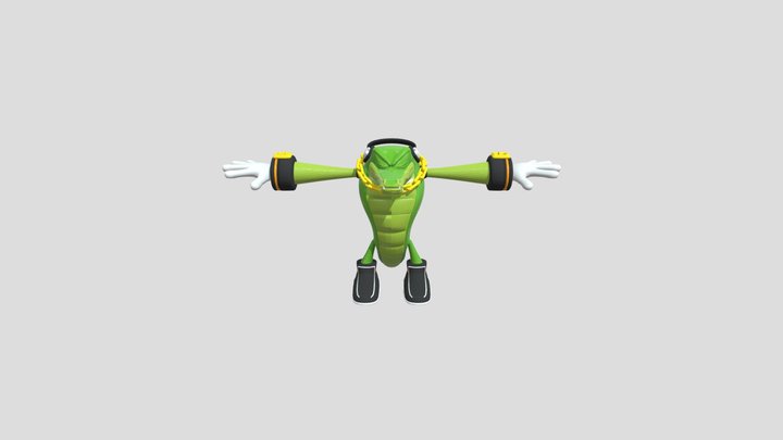 Sonic Forces - Vector The Crocodile 3D Model