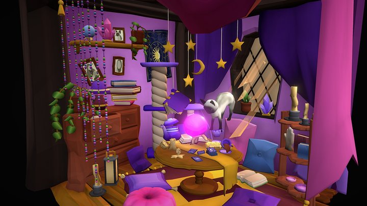 DAE Crib - Fortuneteller Room 3D Model