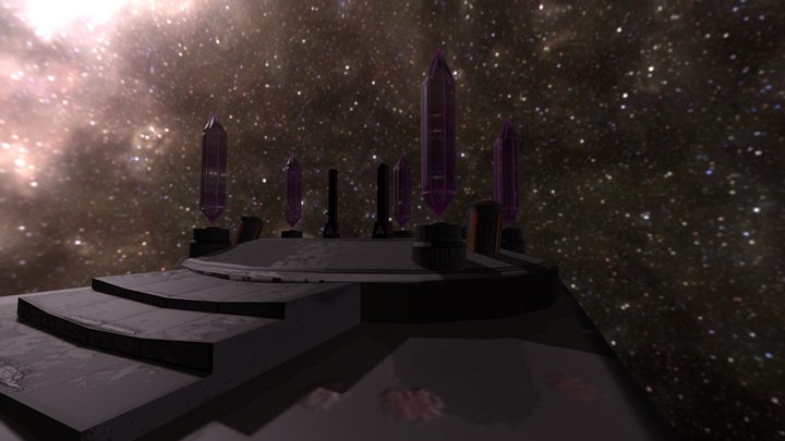 Alien Obelisk 3D Model