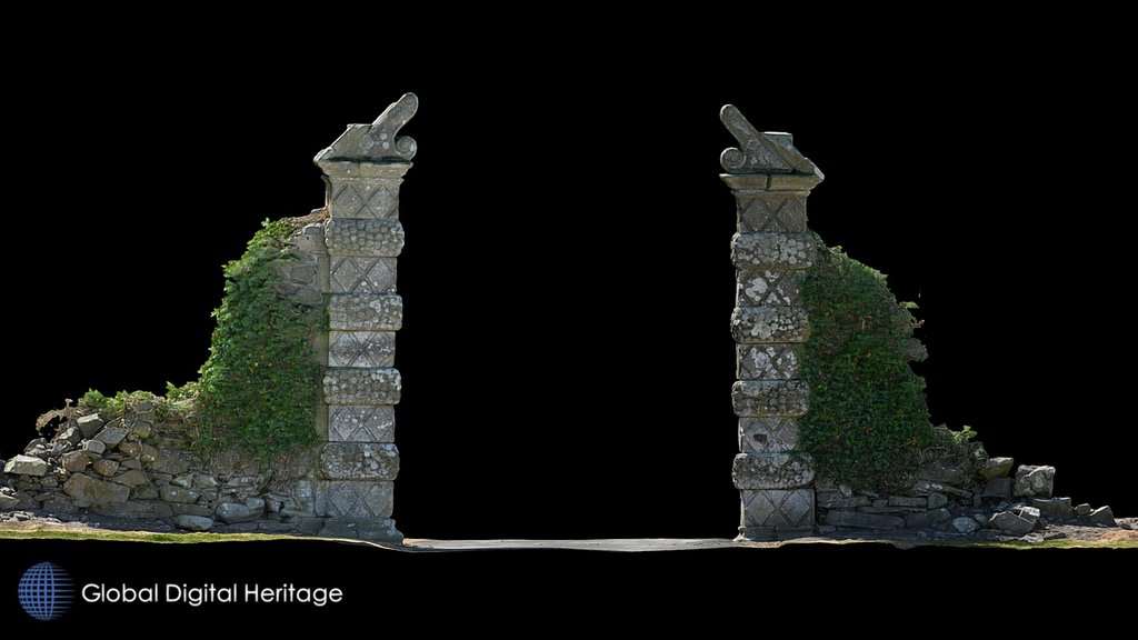 Baldoon Castle Gate, Wigtown, Galloway, Scotland