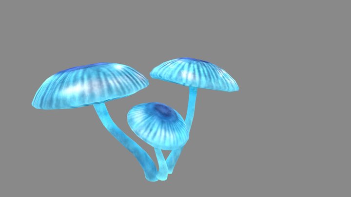 Mushroom_ low poly 3D Model
