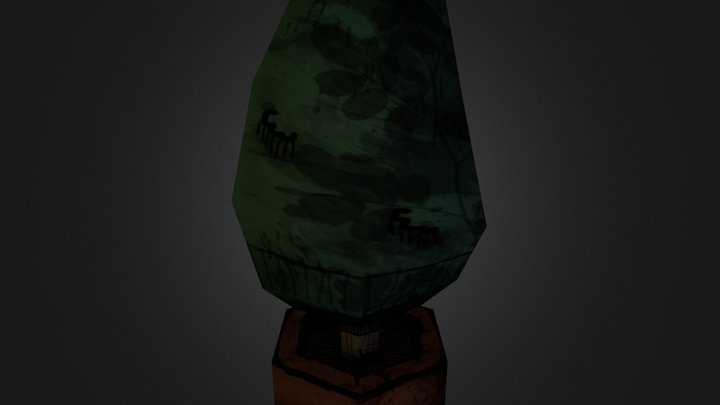 Stylized Plant 3D Model