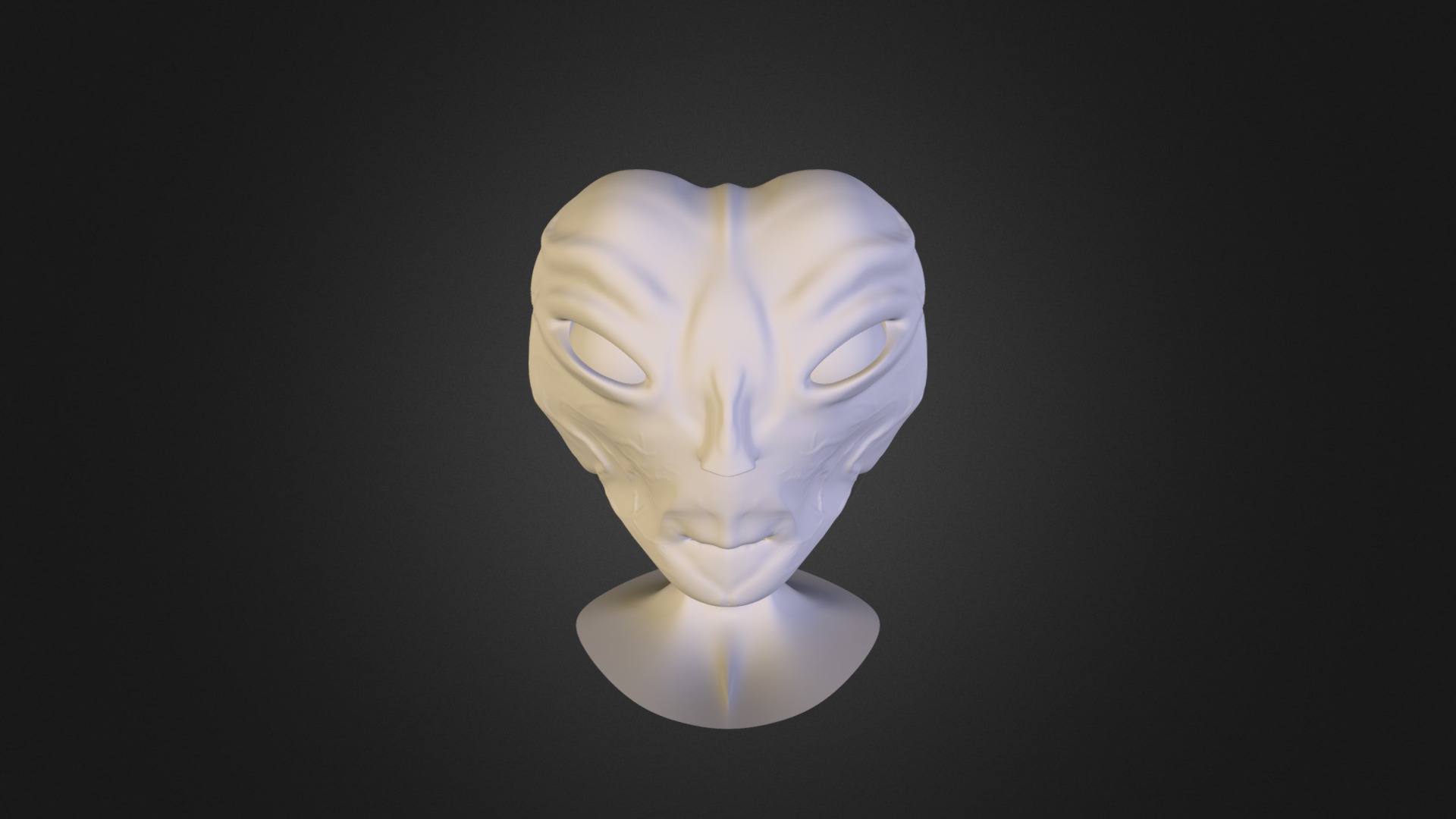 alien head 3D model by ElishaGunderson [8avXT8q] Sketchfab