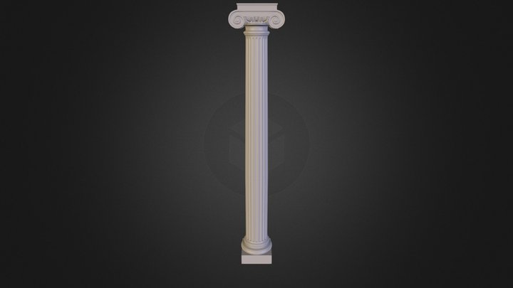 I O N I C  C O L O M N 3D Model