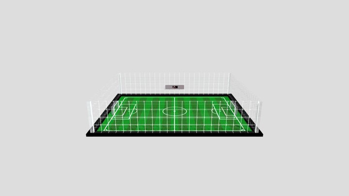 Free_soccer_pitch 3D Model
