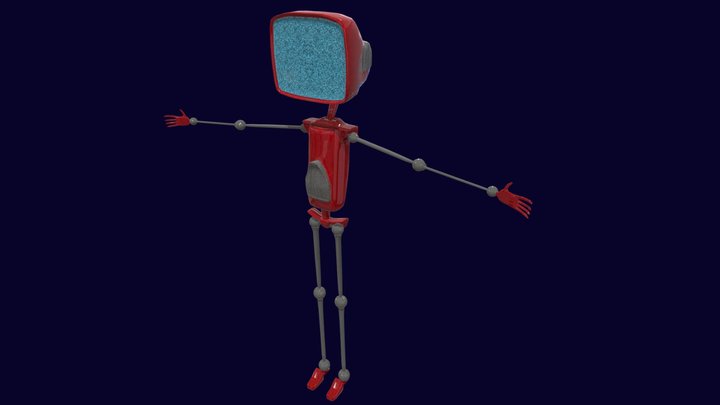 Robot Tv 3D Model
