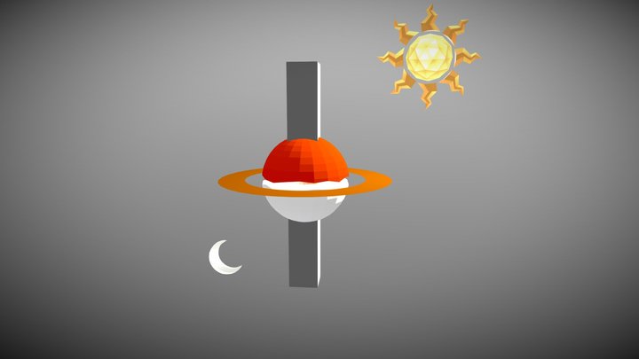 Planet of Ice and Fire - Part 1 3D Model