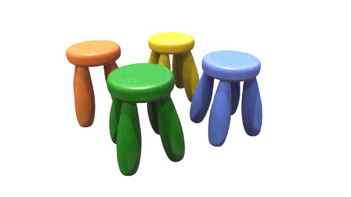 Stools 3D Model