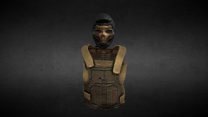 BAZOOKA  Chestplate & Facemask 3D Model
