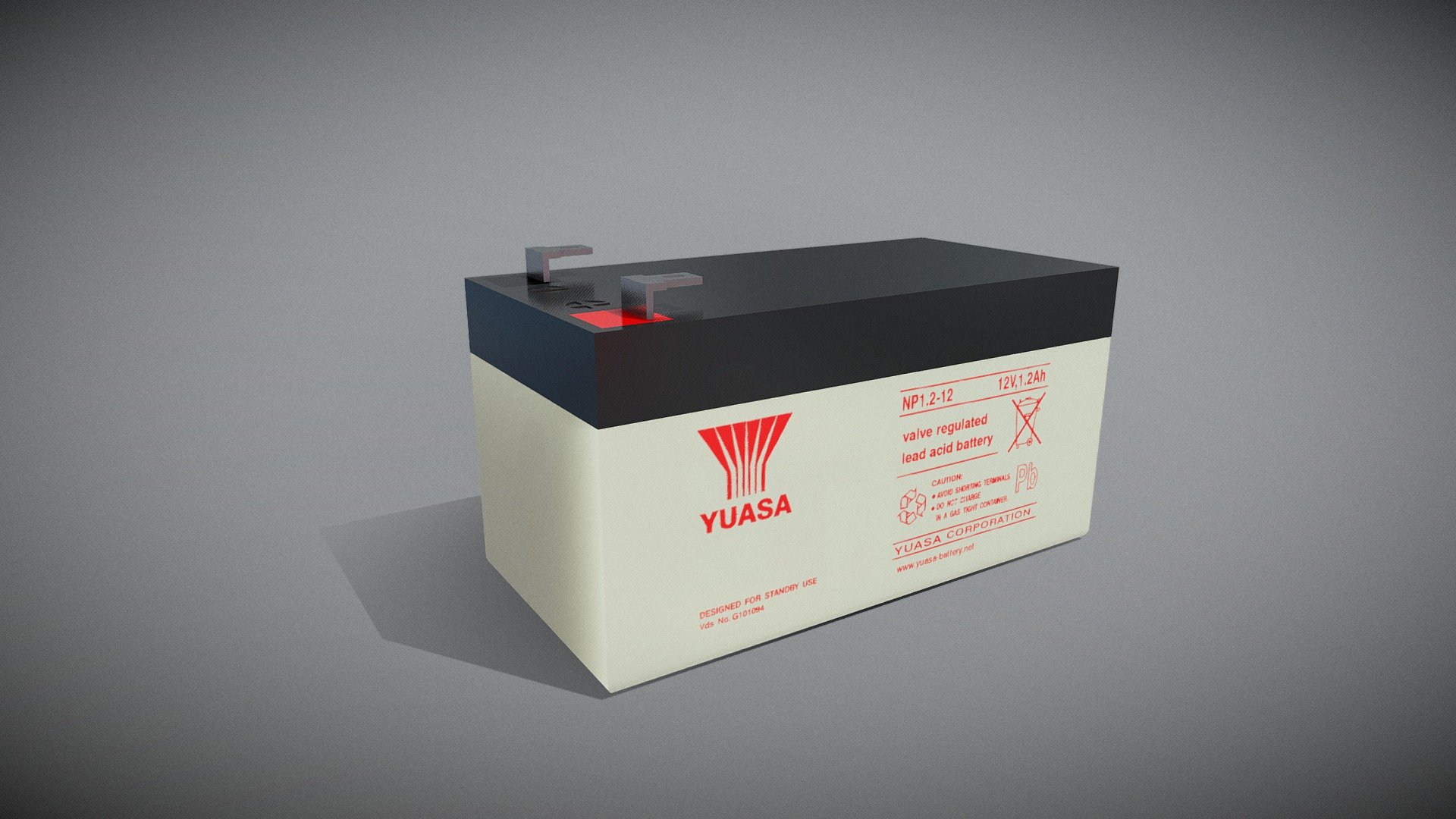 Yuasa NP1.2-12 1.2 Ah 12V loodaccu