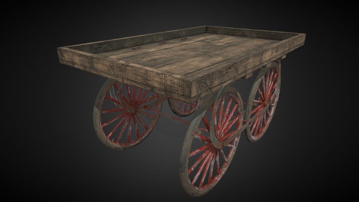 Hand Cart (Thela) 3D Model