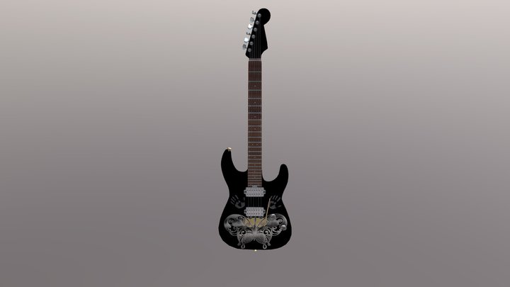 Electric Guitar 3D Model