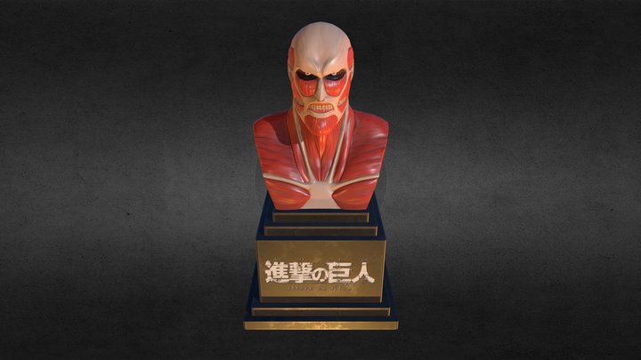 Attack on Titan - Colossal Titan bust 3D Model