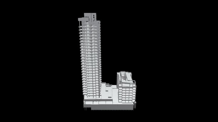 MODELO ESTRUTURAL TQS - JESUINO MACIEL 3D Model