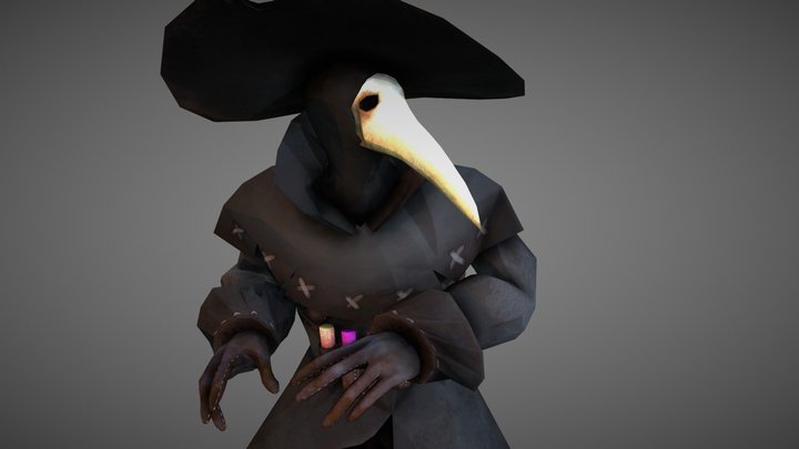 Plague Doctor Character 3D Model