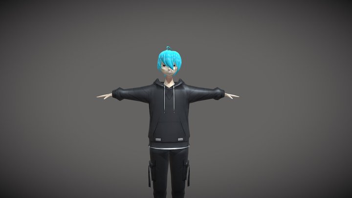 Anime Boy Character | Stylized | Game Ready – Free 3D Model STL