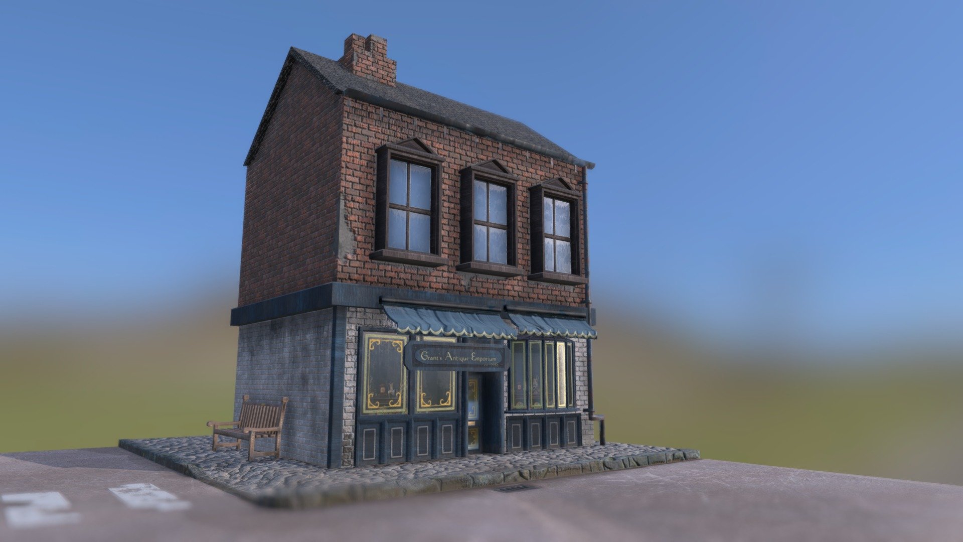 Low Poly Antique Shop | Free download - Download Free 3D model by