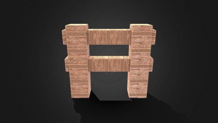Minecraft Fence 3D Model