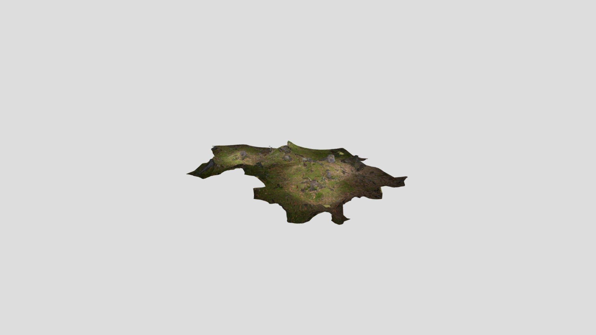 Iceland forest stumps high poly