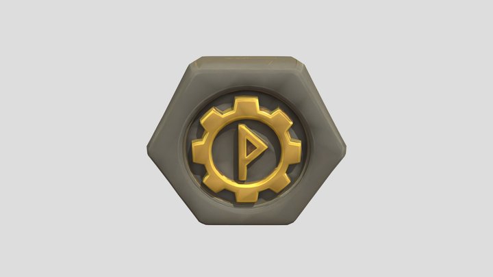 Cog Emblem 3D Model