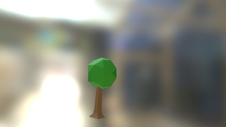 Single Branch Tree 3D Model