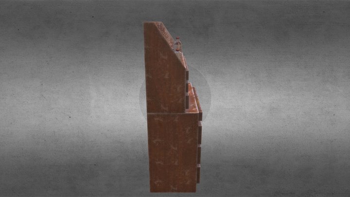 Garage Wood table 3D Model
