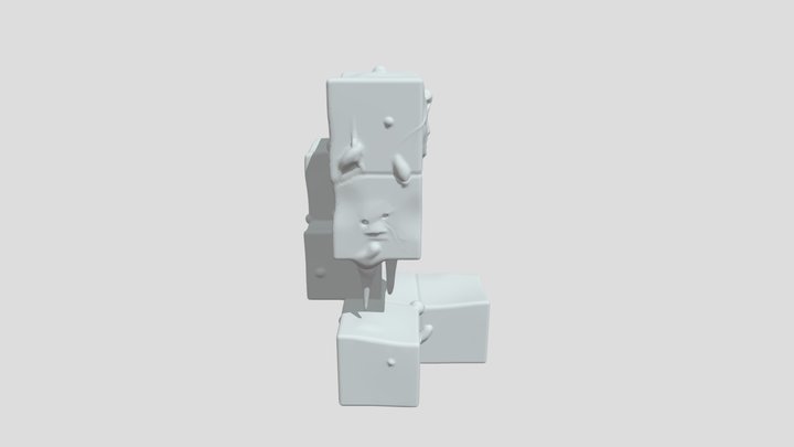 Cube Monster 3D Model