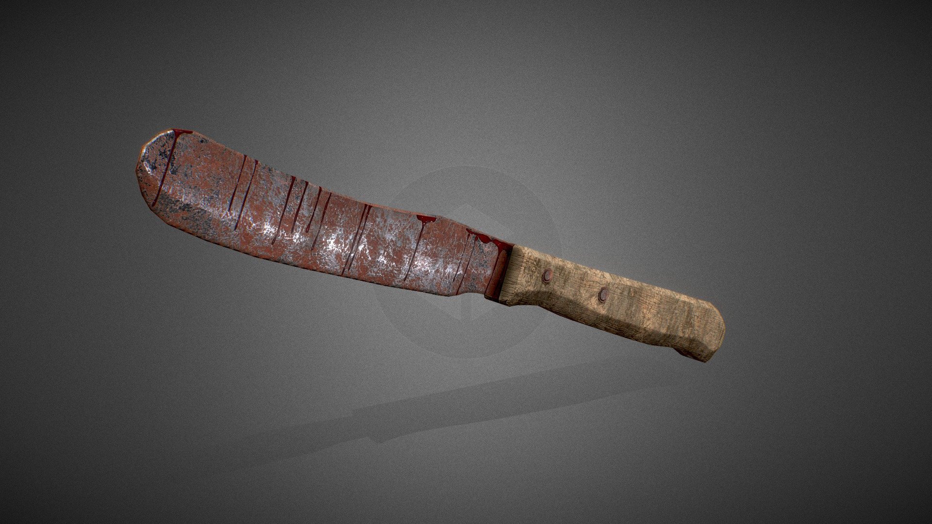 Bloddy Butter Knife Download Free 3D model by GameDev Nick (GameDevNick) [8b1112c] Sketchfab