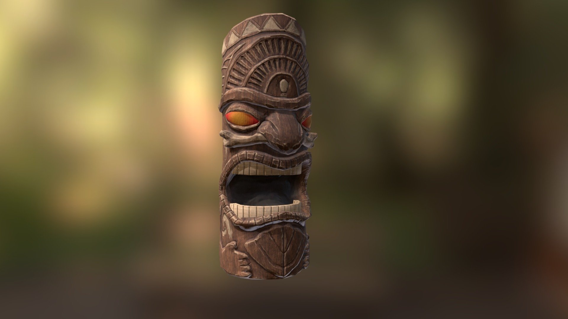 Hawaiian Tiki Statue (3 of 3) - Buy Royalty Free 3D model by Gravity ...