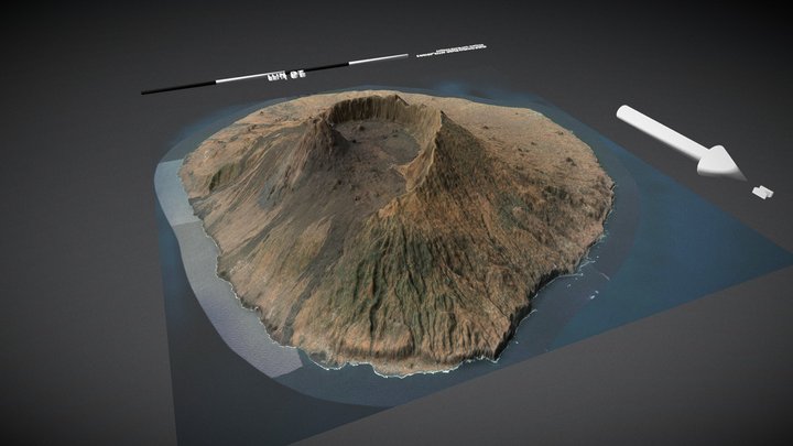 Pico de Fogo, Fogo, Cape Verde Islands (x2) – Free 3D Model STL