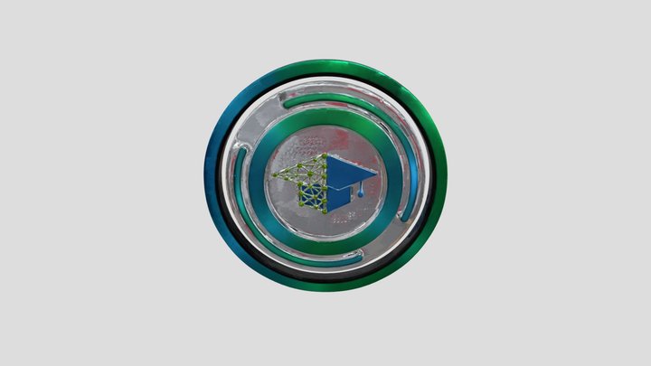 Graduation Tech Icon 3D Model