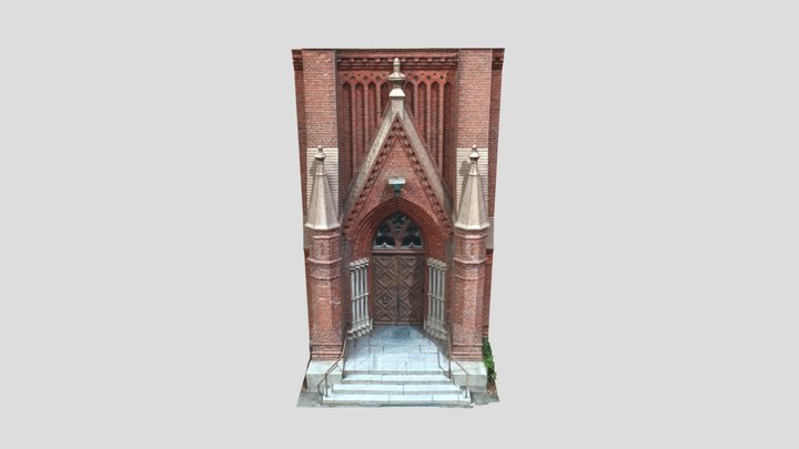 Mikkeli Cathedral Main Entrance 3D Model