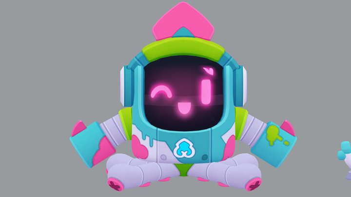 Aquamarine Sprout 3D Model