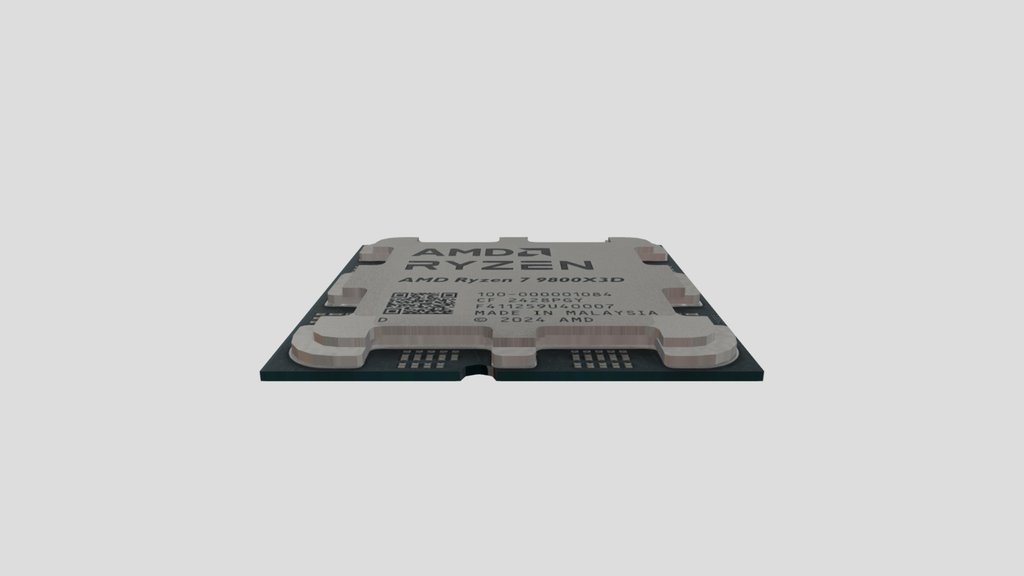9800x3D CPU - LOW POLY