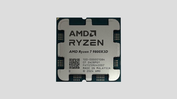 9800x3D CPU - LOW POLY – Modelo 3D gratuito STL