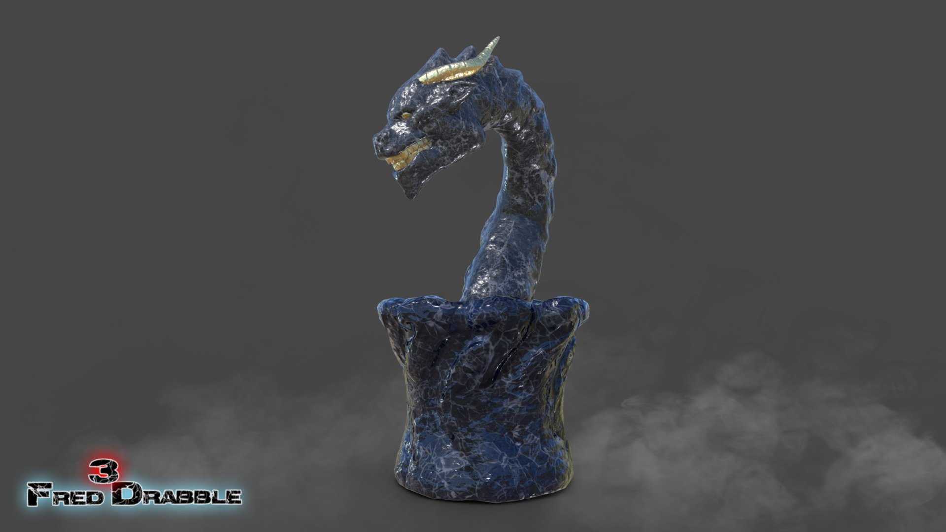 Dragon Statue, RyuuSenshi Reborn Download Free 3D model by Fred