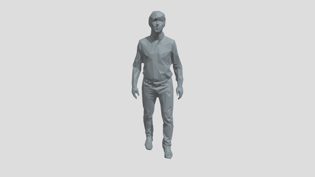Lowpoly Male Walking