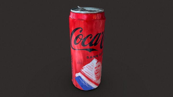 Coca-Cola Can 🇫🇷 3D Model