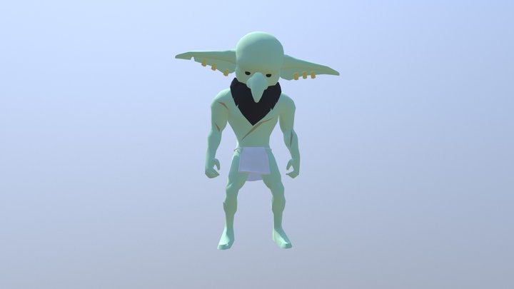 Goblin Warrior 3D Model