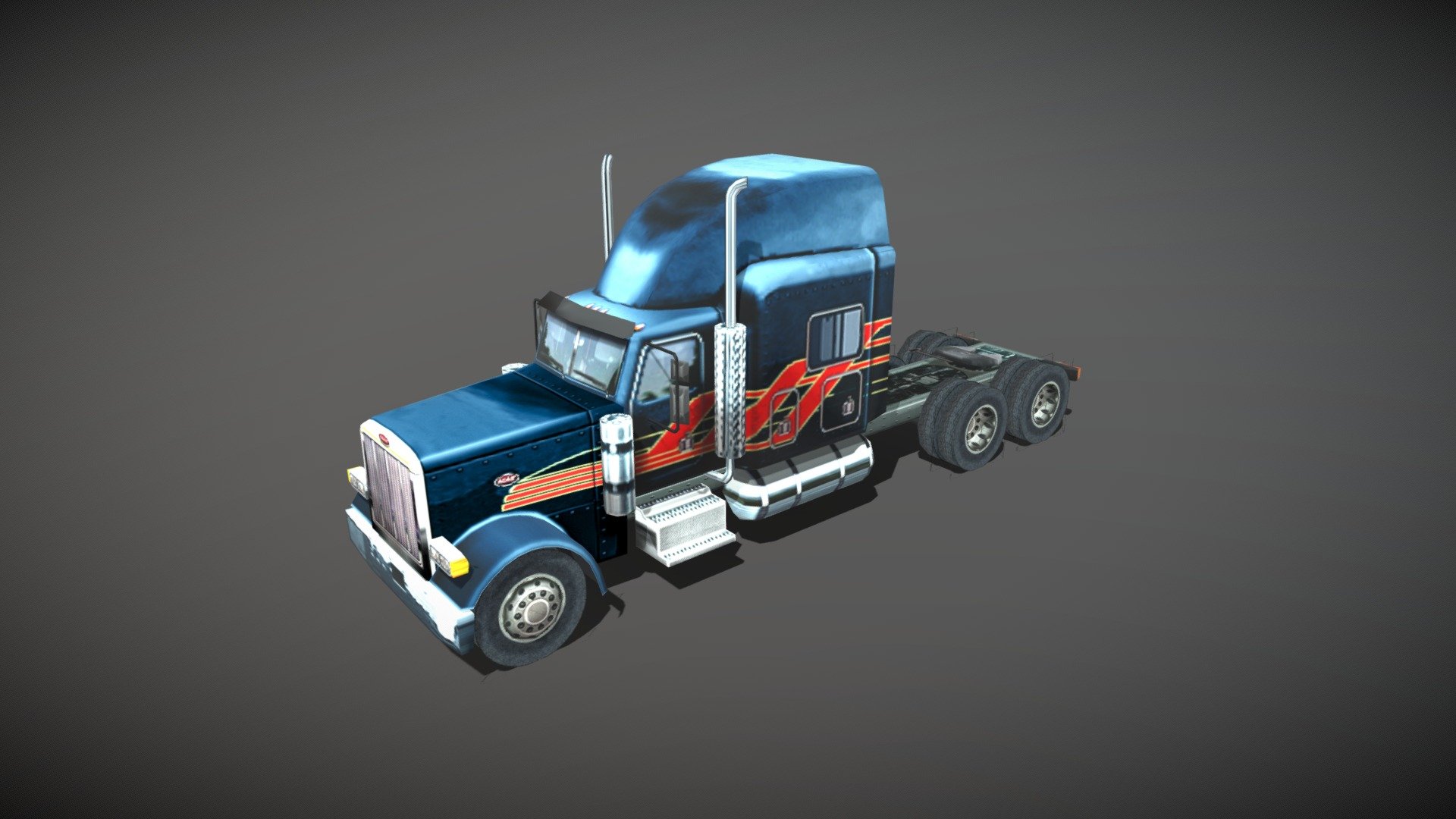 Peterbilt - Download Free 3d Model By Korolv [8b1b2e7] - Sketchfab