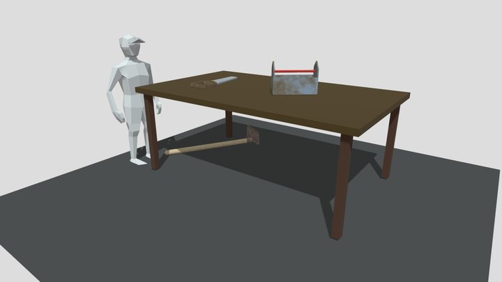 1IGP22_vanDorst_Yannick_Texture_3SimpleProps 3D Model