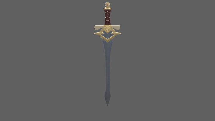 Sandy's Sword (Thin Blade) 3D Model