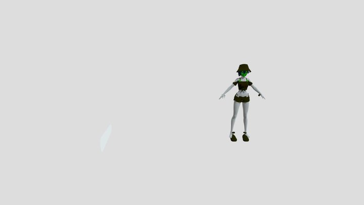 绝区零 铃_泳衣 3D Model