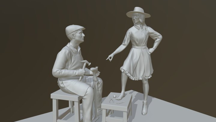 shoemaker 3D Model