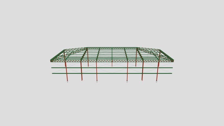Projeto em estrutura metálica. 3D Model